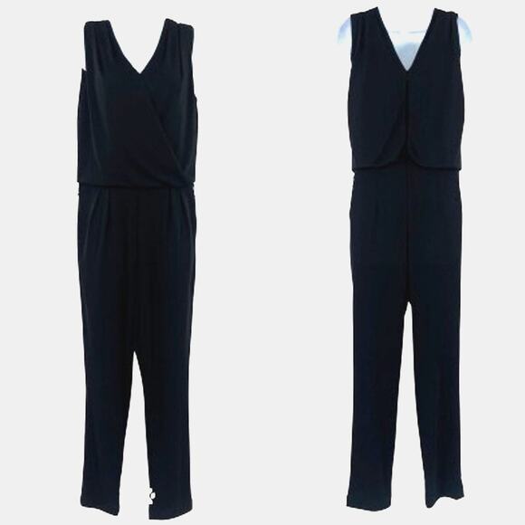 Mark Zunino Sleeveless Wrap Jumpsuit Sz 4 Whimsigoth Elegant Quiet Luxury Modern - Picture 1 of 14